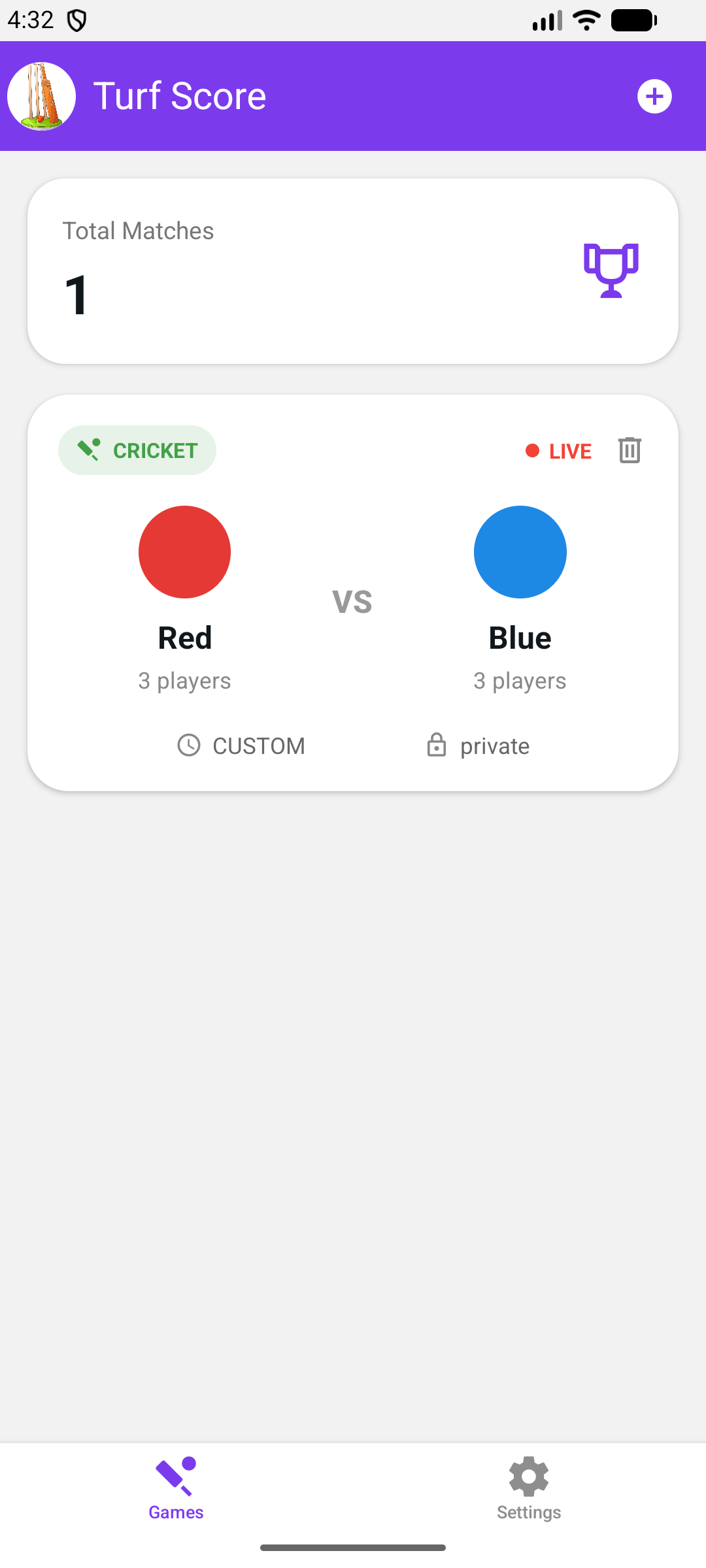 Turf Score Screenshot 1